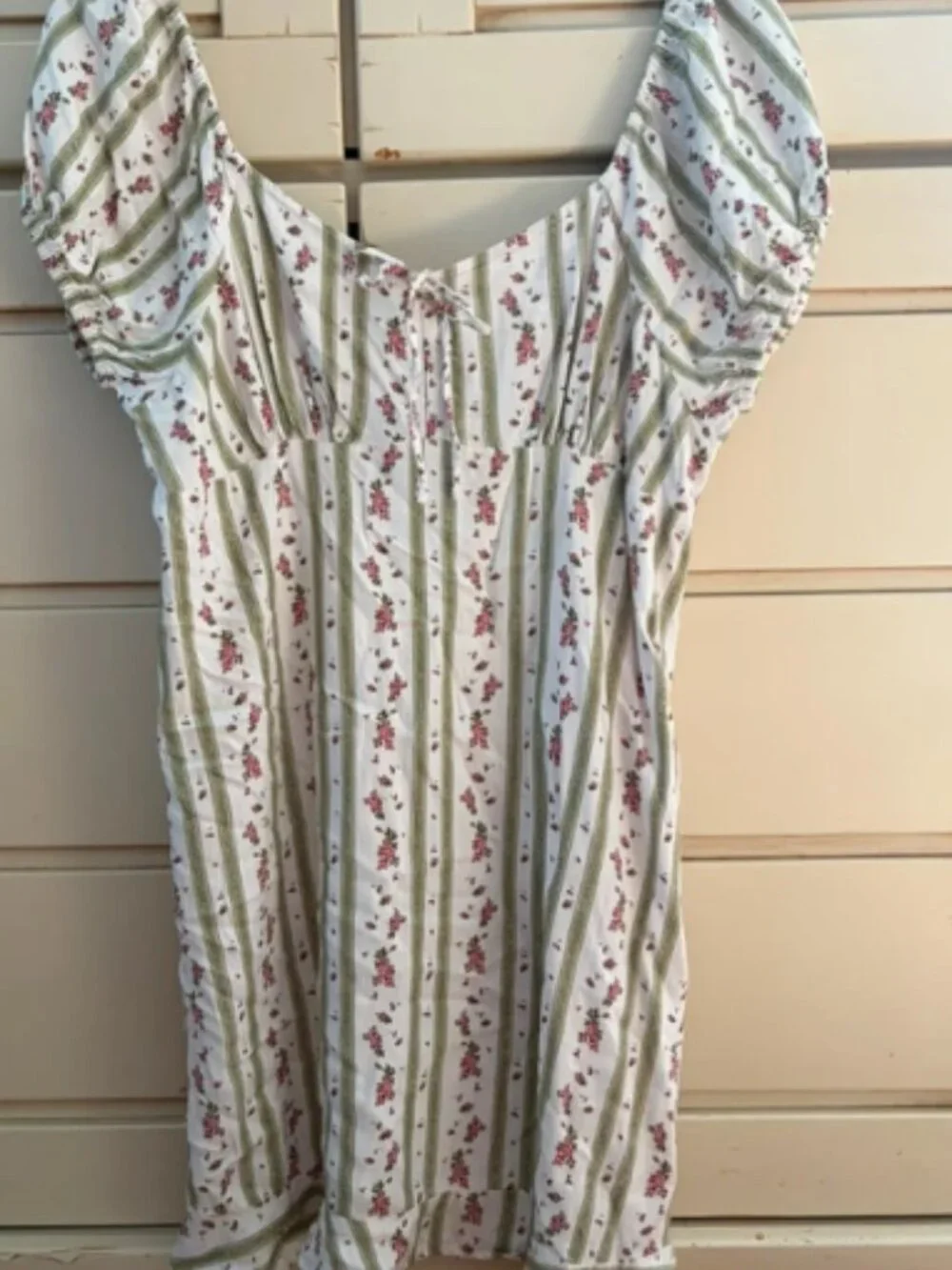Floral and Stripes Print Mini